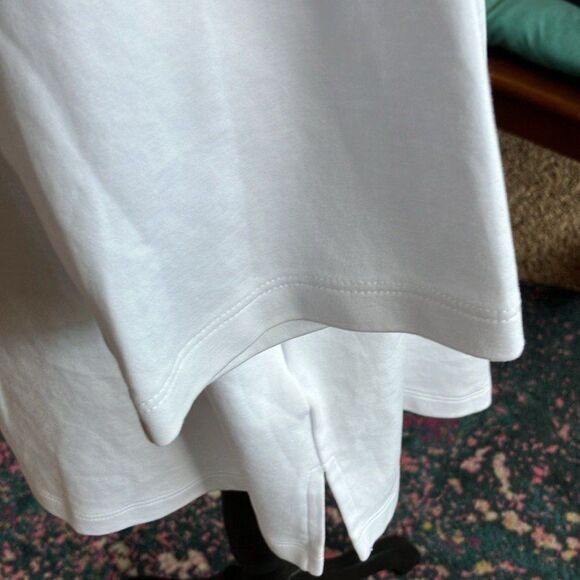 Isaac Mizrahi Live Womens Top 2X Essentials 3/4 Sleeve Knit Spotless White - Picture 4 of 6